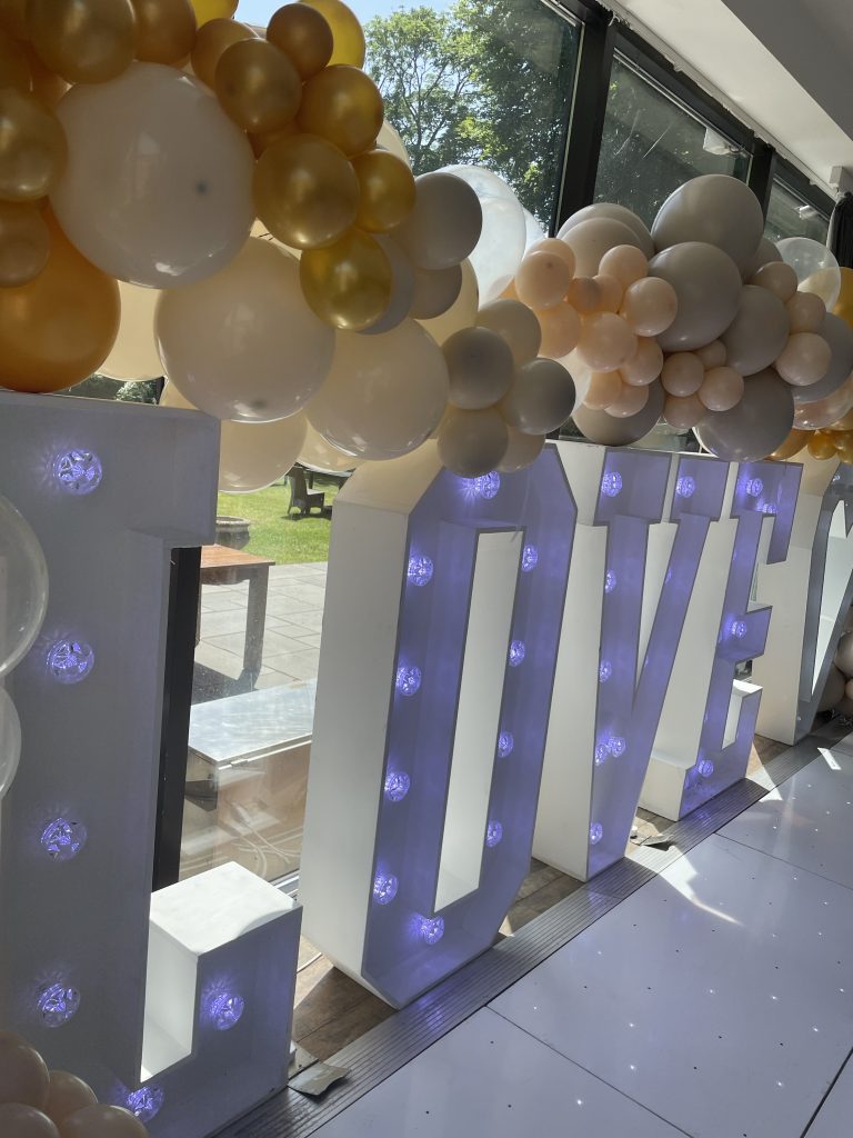 LED White 4ft ‘LOVE’ Letters - Special Day Events